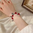 thumbnail image 3 of Dvkptbk Bracelet Chineses-Style Fus Card Hand-Woven Double Red Rope Bells Bracelet Gift Jewelry, 3 of 4