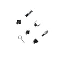 thumbnail image 2 of Baohd Nettoyeur de Drain, Tête de Coupe Combinée pour Tasses de Drain, Cuisine, Noir 7 Pcs, 2 of 5