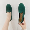 thumbnail image 1 of LSLJS Women's Flying Knitting Solid Color Light Mouth Comfortable Slip-On Flat Shoes, Flats Shoes, 1 of 7