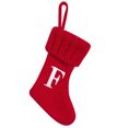 thumbnail image 2 of Fridja Christmas Stocking Knit Initial Christmas Stockings for Family Farmhouse Monogram Letter Christmas Stockings Christmas Decorations Gift Stocking Personalized Stocking Embroidered Letter F, 2 of 5