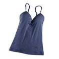 thumbnail image 3 of Camisole à Bretelles Ajustables Rembourrée Intégrée pour Femme Dame - Bleu Marine, m, 3 of 6