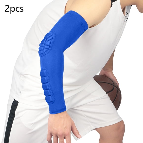 Riforla 2PCS Sports Elbow Equipment Honeycomb Anti Collision Pressure Arm Men's and Women's Basketball Cycling Fitness Skiing Equipment BU1