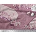 thumbnail image 3 of Soimoi Pink Poly Georgette Fabric & Floral Artistic Decor Fabric Printed BTY 52 Inch Wide, 3 of 3
