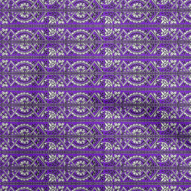 oneOone Georgette Viscose Purplish Blue Fabric Block Sewing Craft Projects Fabric Prints By Yard 42 Inch Wide-Q6