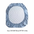 thumbnail image 3 of Feltree 360-Degree Fitted Mattress Protector, Waterproof Polyester Fiber Bed Sheet with Non-Slip Grip & Stitched Edges, 3 of 7