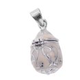 thumbnail image 4 of Oval Enamel Urn Pendant Memorial Cremation Ash Holder Keepsake, 4 of 8
