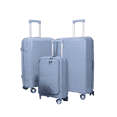 thumbnail image 1 of TRAVLR Express 3 Piece Luggage Set Front Opening 20" Carry On – Hardside Spinner Suitcase Set, Expandable 24" & 28" Checked Luggage, Recessed TSA Lock, Mute 360 Wheels, Anti-Blast Zippers-Light Blue, 1 of 6