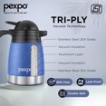 thumbnail image 2 of Cosmo Carafe Thermique en Acier Inoxydable avec Couvercle - 600 ml, Bleu / Carafe à Café/thé à Double Paroi sous Vide - Rétention de Chaleur et de Froid, Durable, Réutilisable, 2 of 5