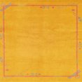 thumbnail image 1 of Ahgly Company Tapis d'Intérieur Carrés Abstraits Orange Tapis de Zone Abstraits, 8 Pieds Carré, 1 of 6