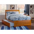 thumbnail image 2 of Atlantic Furniture Mission Full Platform Bed with Trundle in Caramel, 2 of 6