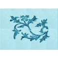 thumbnail image 1 of Ahgly Company Machine Washable Indoor Rectangle Transitional Electric Blue Area Rugs, 5' x 7', 1 of 7