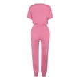 thumbnail image 5 of Yuyuzo Womens Workout Sets 2 Piece Short Sleeve Crew Neck T-Shirts Drawstring Jogger Pants with Pockets, 5 of 5
