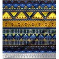 thumbnail image 1 of Soimoi Polyester Crepe Fabric Geometric & Semi Mandala Decorative Decor Fabric Printed Yard 42 Inch Wide, 1 of 2