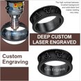 thumbnail image 2 of ORUYROP Men Vintage Celtic Rings, Can Engrave, Stainless Steel/Gold Plated/Black (Send Gift Box), 2 of 7