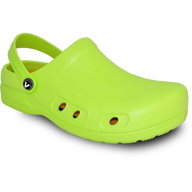 vangelo Professional Slip Resistant Clog Women and Men Work Shoe Nurse Shoe Chef Shoe RITZ LIME