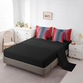 thumbnail image 3 of YST Navy Blue and Red Gradient Comforter Set, 7-Piece, Aesthetic Ombre, Full, 3 of 4