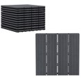 thumbnail image 1 of Outsunny 11 Pcs 12" x 12" Plastic Interlocking Deck Tiles for Patio, Grey, 1 of 10