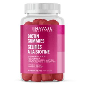 Biotin Gummies for Women | Hair Skin Nails Vitamins| Hair Growth Supplement | Gluten Free Vegan Beauty Gummies | 90 Strawberry Gummies by Havasu