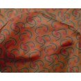 thumbnail image 4 of oneOone Tissu Tabby en Soie Feuilles & Tourbillon Tissu Imprimé BTY 42 Pouces de Large, 4 of 4