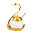 thumbnail image 2 of GROWTH TANK Sugar Container Porcelain Canister Spice Container for Sugar Wedding Buffets gold, 2 of 9