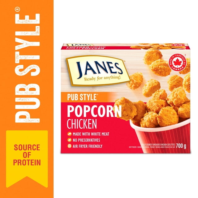 Janes® Pub Style Popcorn Chicken, 700g, Frozen Breaded Chicken Bites, Contains White Meat, 700 g