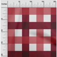 thumbnail image 1 of oneOone Silk Tabby Bright Red Fabric Gingham Check Craft Projects Decor Fabric Printed By The Yard 42 Inches Wide, 1 of 4