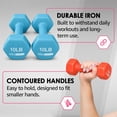 thumbnail image 4 of HolaHatha 5, 10, and 15 Pound Neoprene Dumbbell Weight Set with Storage Rack, 4 of 11
