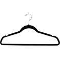 thumbnail image 1 of 10 Pcs de Cintres Antidérapants en Velours pour Adultes (Noir), 1 of 5