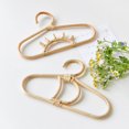 thumbnail image 3 of Kids Hanger Rainbow Moon Sun Design Non-Slip Rattan Scarf Garments Hanging Rack for Closet, 3 of 10