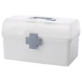 thumbnail image 1 of ZTTD Home First Aid Box and Travel Medicine Storage Box, Plastic Medicine Kit Case Container Empty, Medical Box with Lock Lid & Handle, Emergency Supplies Organizer for Family and Traveling, 1 of 6