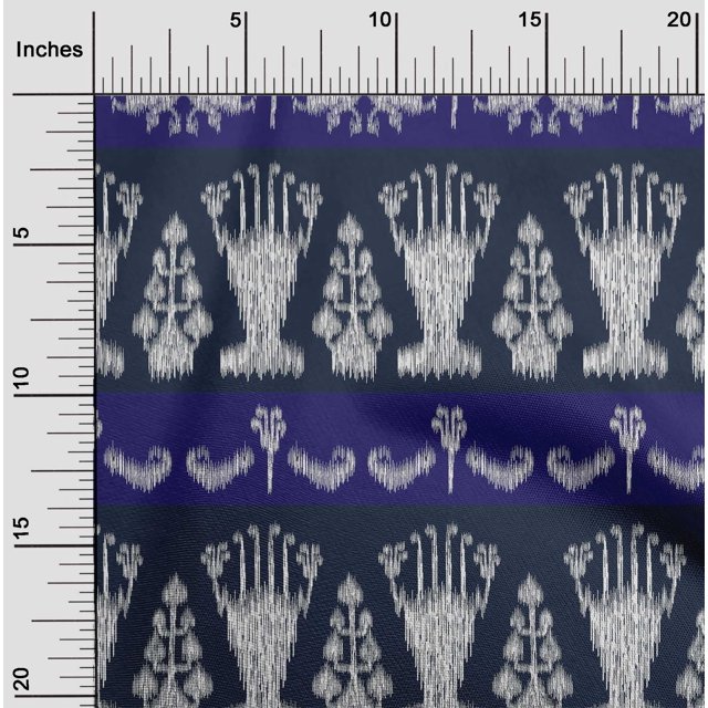 oneOone Cotton Flex Fabric Ethnic Ikat Decor Fabric Printed BTY 40 Inch Wide