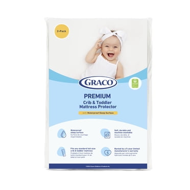 Graco Protège-Matelas Imperméable de Qualité Supérieure pour Matelas de Lit de Bébé et de Tout-Petit