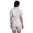 thumbnail image 4 of Moomaya Pyjama pour Femmes Imprimé, Ensemble Deux Pièces à Col Cranté avec Short, 4 of 6