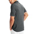 thumbnail image 2 of Hanes Mens FreshIQ X-Temp Pique Polo, S, Charcoal Heather, 2 of 2