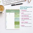 thumbnail image 1 of Undated Daily Planner Notebook with PVC Clear Front Cover, Double Twin Wire Coil, Portable To Do List Notepad for Scheduling, Note Taking and Task Organization, 1 of 8
