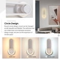 thumbnail image 4 of Vaidha Lampe de Chevet à DEL pour Chambre Moderne 360° Rotative pour Allée Applique Murale, 4 of 7