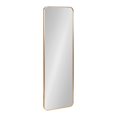 thumbnail image 1 of Kate and Laurel Zayda Radius Rectangle Wall Mirror, 16 x 48, Gold, Metal Framed Minimalist Rectangular Mirror with Rounded Corners, 1 of 7