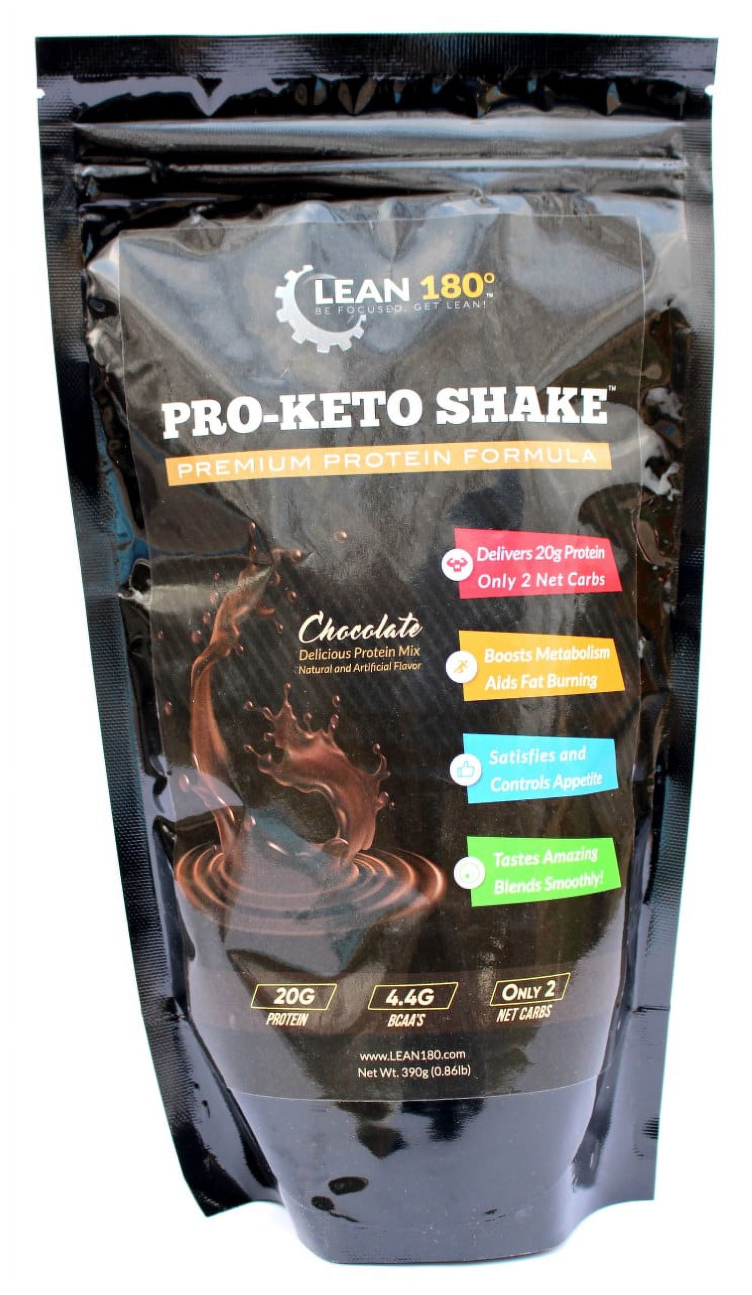 Pro Keto Shake - Best Tasting Low Carb, Low Sugar, Clean Protein Shake for Keto and all Diets - 15 Servings