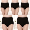 thumbnail image 2 of Plebaso Womens High Waisted Cotton Underwear Full Coverage Ladies Panties Multipack Regular and Plus Size, 2 of 5