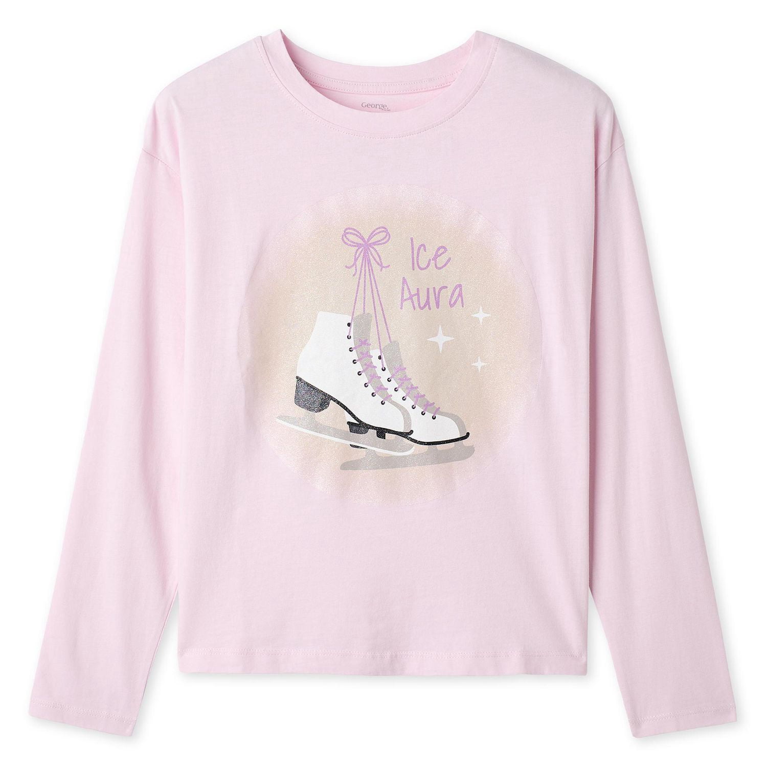 George Girls' Long-Sleeve Graphic T-Shirt