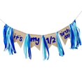 thumbnail image 2 of High Chair Banner Backdrop Garland 1/2 Birthday Banner for Birthday Boy Girl Blue, 2 of 8