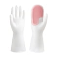 thumbnail image 2 of Reusable Dishwashing Gloves with Scrubber Palm | Rubber Kitchen Cleaning Gloves for Hand Protection | Household Wash Gloves for Utensils Pots Plates Cookware, 2 of 8