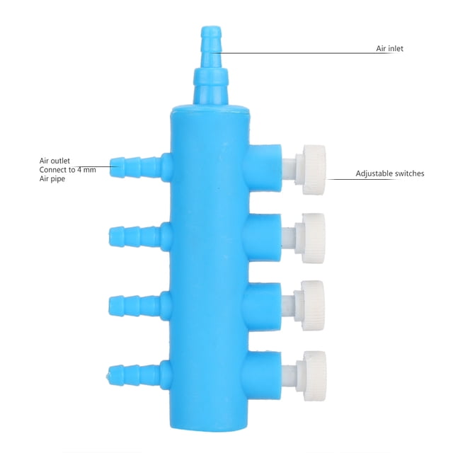 Beautiful Oxygen Pump Adapter, 2PCS Air Pipe Fish Air Splitter, Special Design Fish for Aquarium 2 Way,3 Way,4 Way,5 Way,6 Way