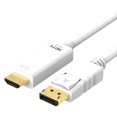 thumbnail image 1 of Display Port to HDMI Cable DP Adapter Converter Audio Video PC HDTV 1080P 60Hz, 1 of 9
