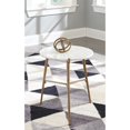 thumbnail image 2 of Bowery Hill Table d'Appoint avec Dessus en Marbre Blanc et Or, 2 of 6