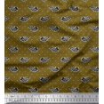 thumbnail image 1 of Soimoi Modal Satin Fabric Fish Block Print Fabric by Yard 42 Inch Wide, 1 of 3