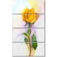 thumbnail image 2 of Design Art - Peinture de Rose avec Feuilles Vertes, 2 of 3