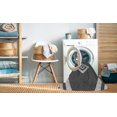 thumbnail image 2 of Ahgly Tapis d'Intérieur Lavable en Machine Carré Transitionnel Gris Canon, 6 Pieds Carré, 2 of 7