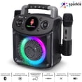 thumbnail image 4 of Karaoke Machine Mini Sparkle Black, 4 of 12