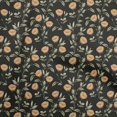 thumbnail image 1 of oneOone Rayon Orange Fabric Floral Retro Sewing Craft Projects Fabric Prints By Yard 56 Inch Wide, 1 of 5